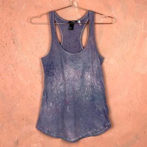 THRIFTED & UPCYCLED!!! Tie Dye Tank Top / HAND DYED ITEM / Blue Purple Pink Tank